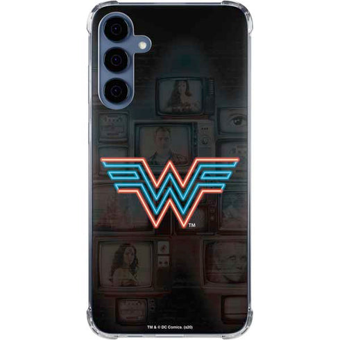 Wonder Woman 1984 (2020) Neon Logo Galaxy A35 5G Clear Case